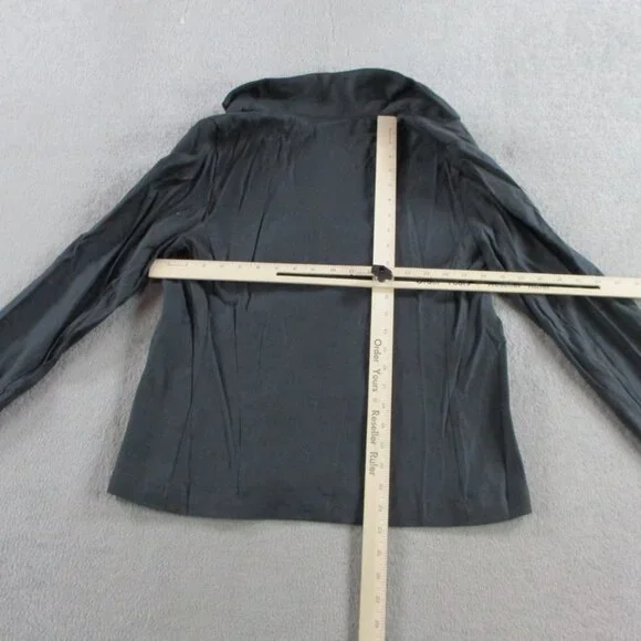 Amour Vert Blazer Womens Small Pewter Gray Tobie Femme Fete Linen Blend Coat NWT - Picture 7 of 10